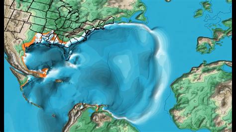 chicxulub tsunami height.